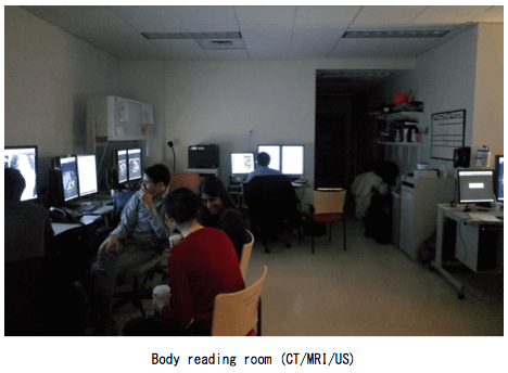 Body reading room (CT/MRI/US)